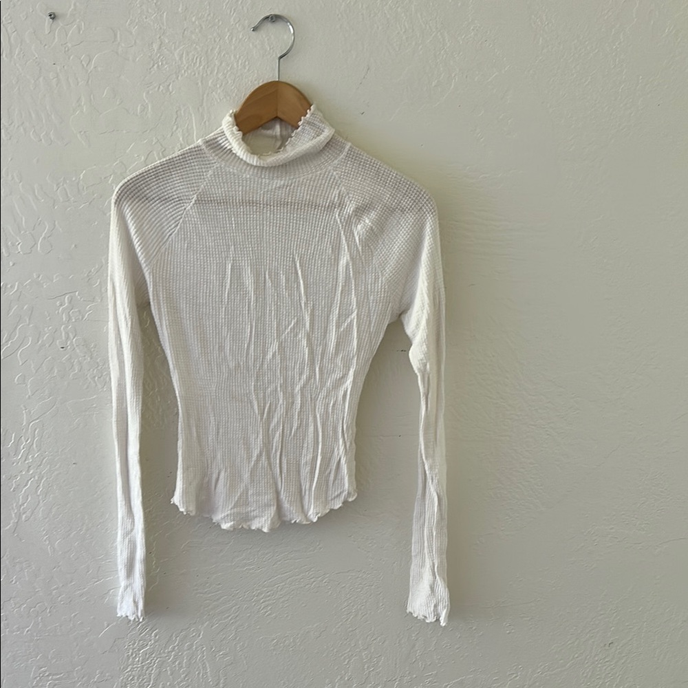 Free People White Fitted Bodysuit